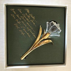 Swaroski Crystal Lily Brooch